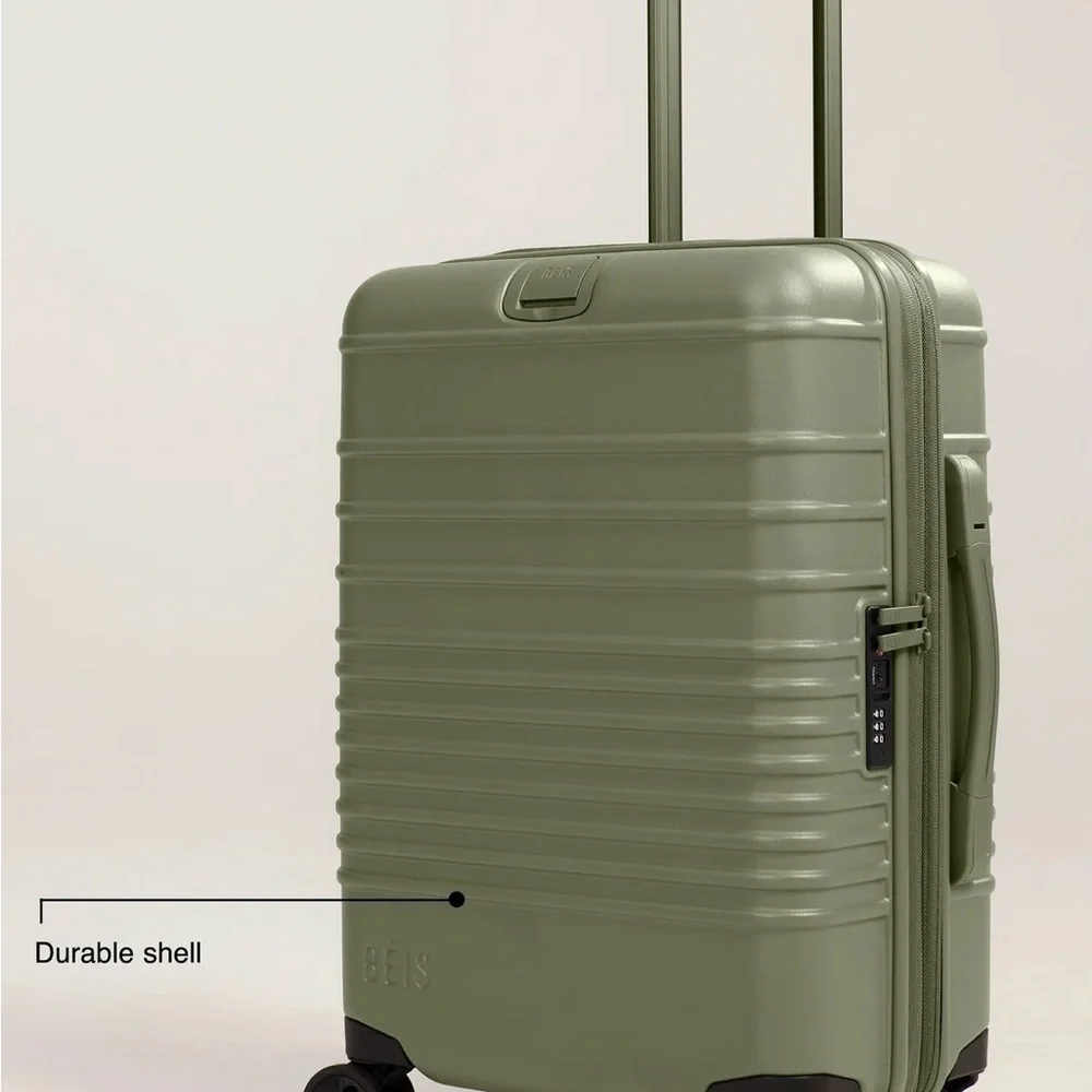 BEIS Carry On in Olive Suitcase - Picture 2 of 13